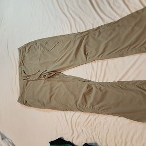 Tan active pants, drawstring